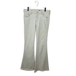Pilcro White Tinted 70s Boho Casual Trendy Stretch Flare Jeans Size 29